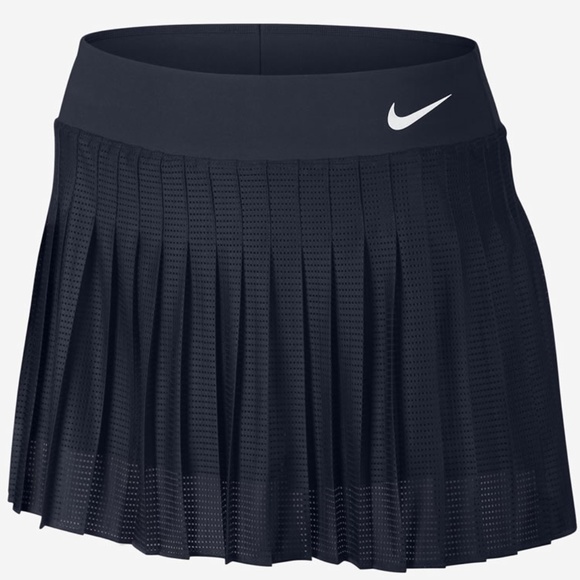 NWT Nike Women's Pleated Tennis Skirt Navy LT